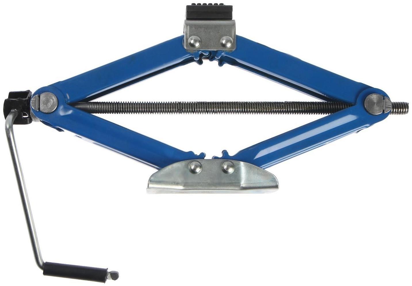 Домкрат ромбический ТУНДРА, с резиновой опорой, высота подъема 100 - 400 мм, 1.3 тонны