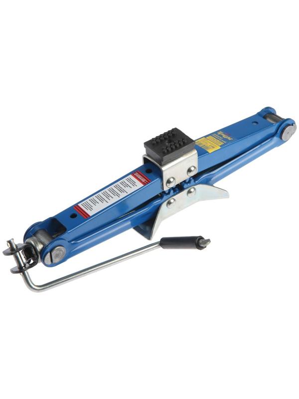 Домкрат ромбический ТУНДРА, с резиновой опорой, высота подъема 100 - 400 мм, 1.3 тонны