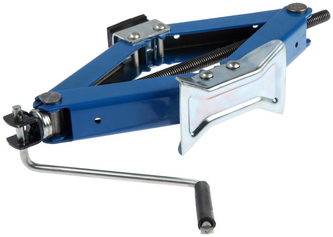 Домкрат ромбический ТУНДРА, с резиновой опорой, высота подъема 100 - 365 мм, 1.8 тонны