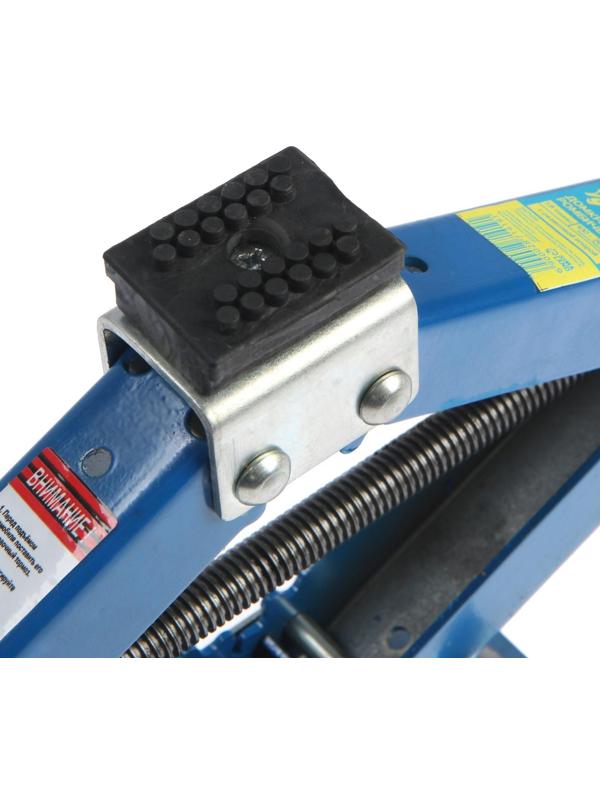 Домкрат ромбический ТУНДРА, с резиновой опорой, высота подъема 100 - 365 мм, 1.8 тонны