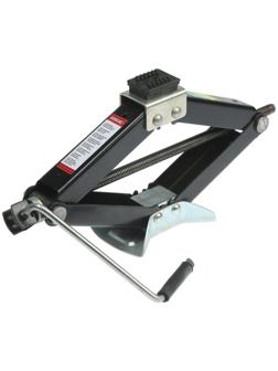 Домкрат ромбический ТУНДРА, с резиновой опорой, высота подъема 100 - 400 мм, 2 тонны