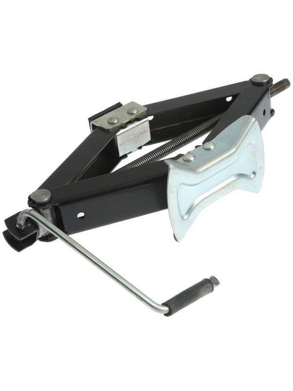 Домкрат ромбический ТУНДРА, с резиновой опорой, высота подъема 100 - 400 мм, 2 тонны