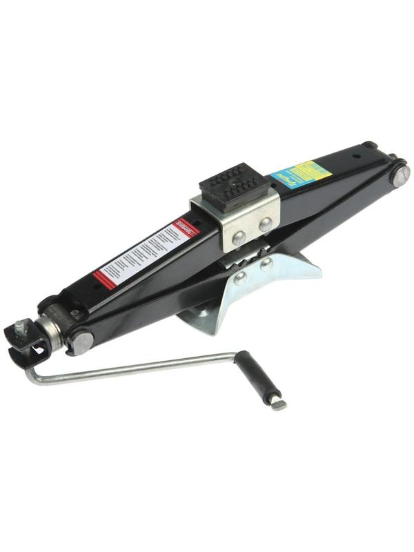 Домкрат ромбический ТУНДРА, с резиновой опорой, высота подъема 100 - 400 мм, 2 тонны