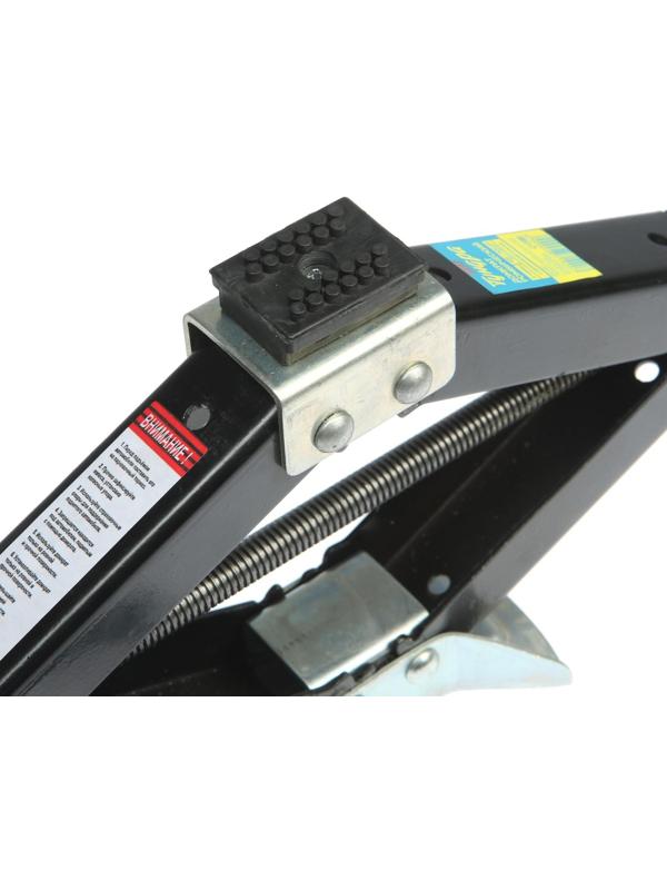 Домкрат ромбический ТУНДРА, с резиновой опорой, высота подъема 100 - 400 мм, 2 тонны