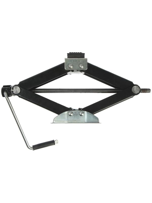 Домкрат ромбический ТУНДРА, с резиновой опорой, высота подъема 100 - 400 мм, 2 тонны