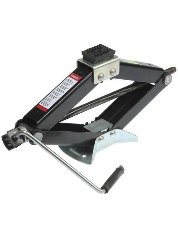 Домкрат ромбический ТУНДРА, с резиновой опорой, высота подъема 100 - 400 мм, 2 тонны