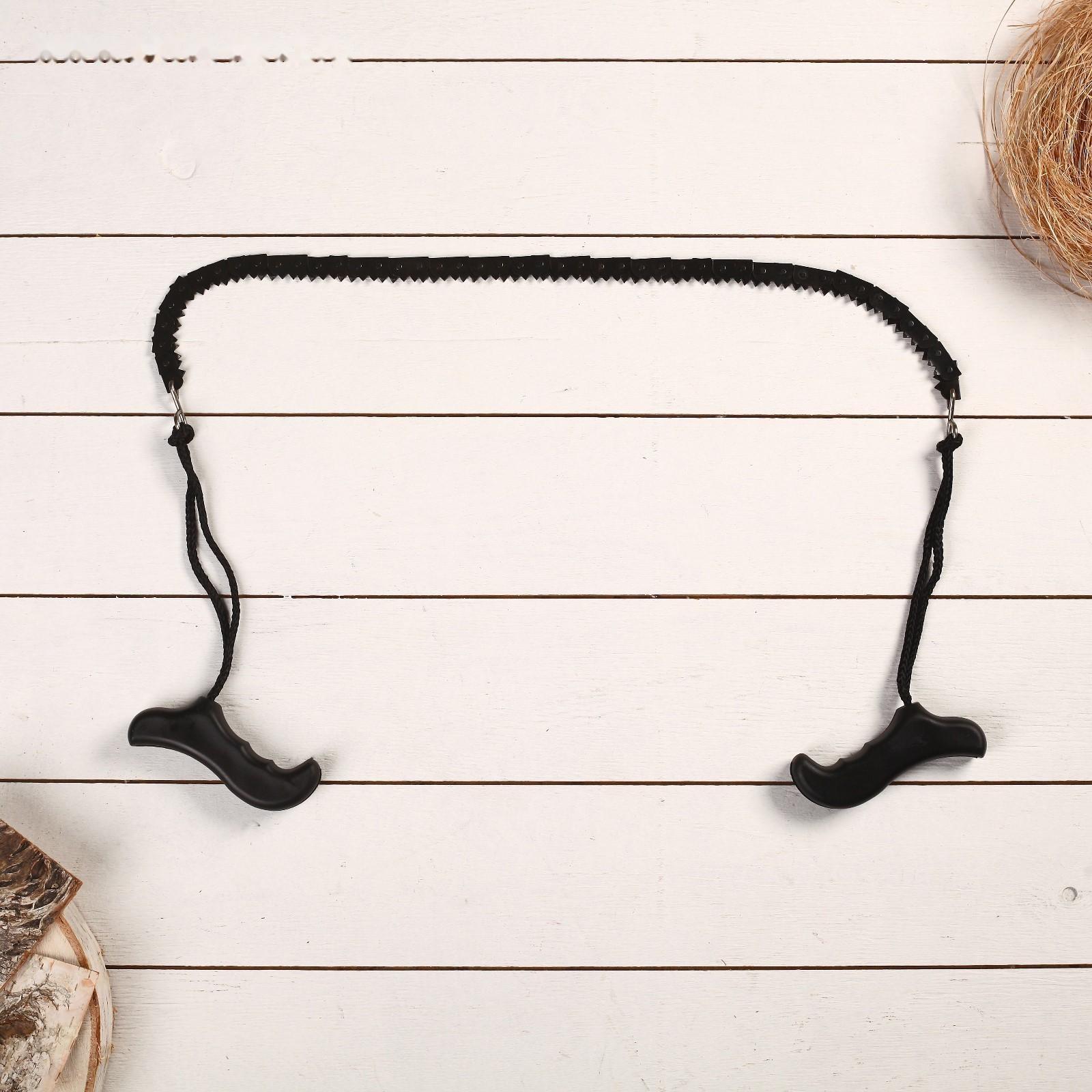 Карманная цепная пила черная 96*5см