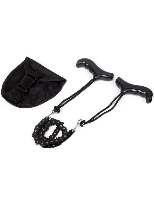 Карманная цепная пила черная 96*5см