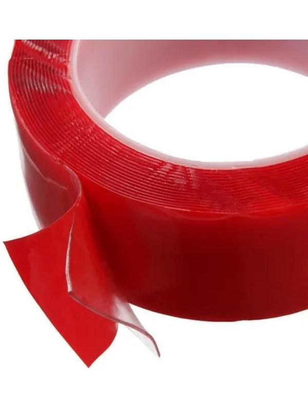 Клейкая лента TORSO, прозрачная, двусторонняя, акриловая, 40 мм х 5 м