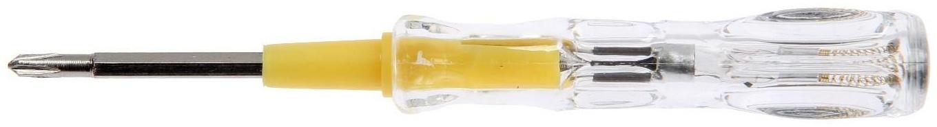 Отвертка индикаторная ТУНДРА, пластиковая рукоятка, 155 мм