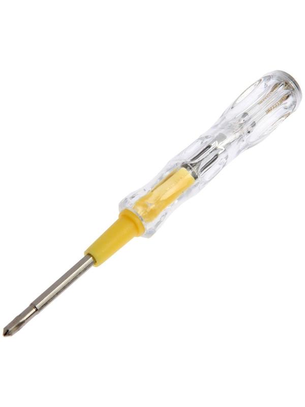 Отвертка индикаторная ТУНДРА, пластиковая рукоятка, 155 мм