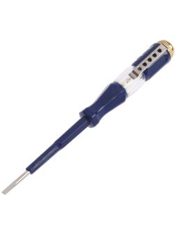 Отвертка индикаторная ТУНДРА, пластиковая рукоятка, 140 мм