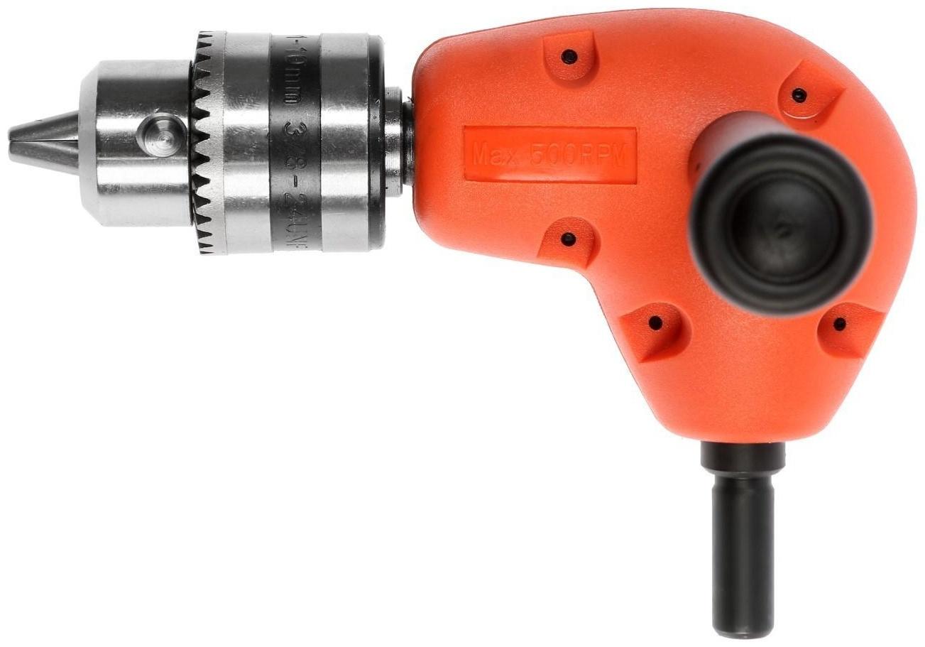 Адаптер угловой для дрели ТУНДРА, с патроном 1.5 - 10 мм