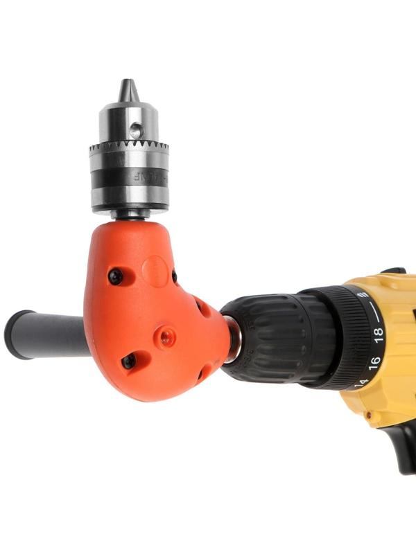 Адаптер угловой для дрели ТУНДРА, с патроном 1.5 - 10 мм