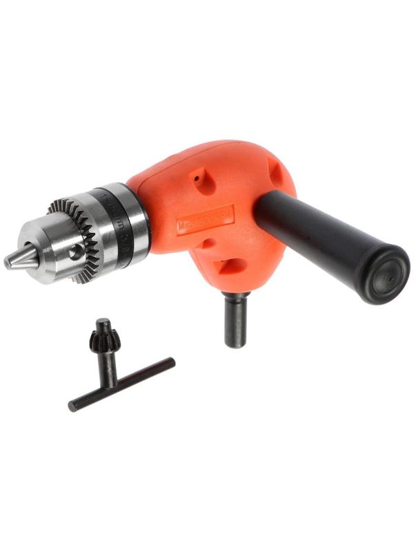 Адаптер угловой для дрели ТУНДРА, с патроном 1.5 - 10 мм