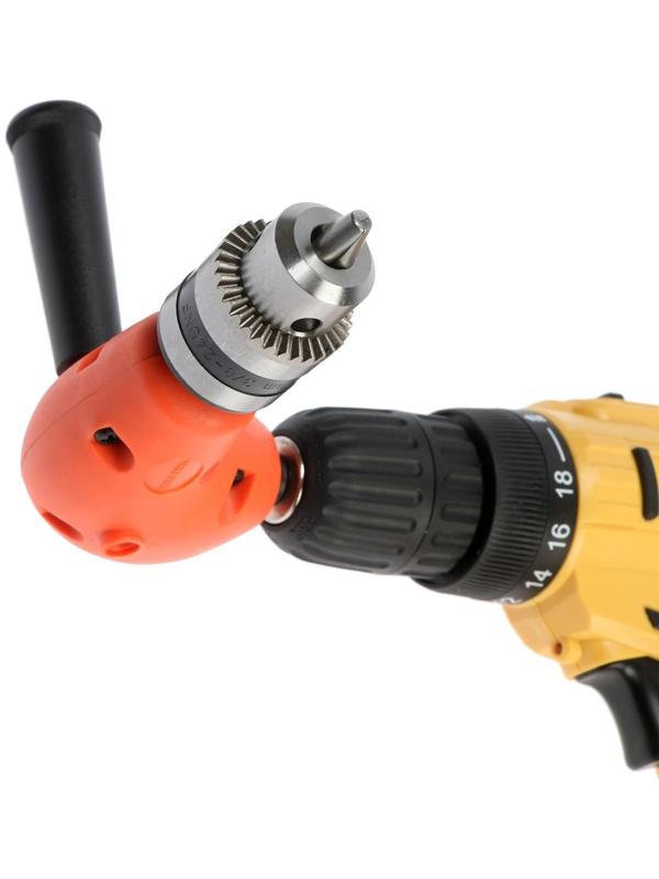 Адаптер угловой для дрели ТУНДРА, с патроном 1.5 - 10 мм