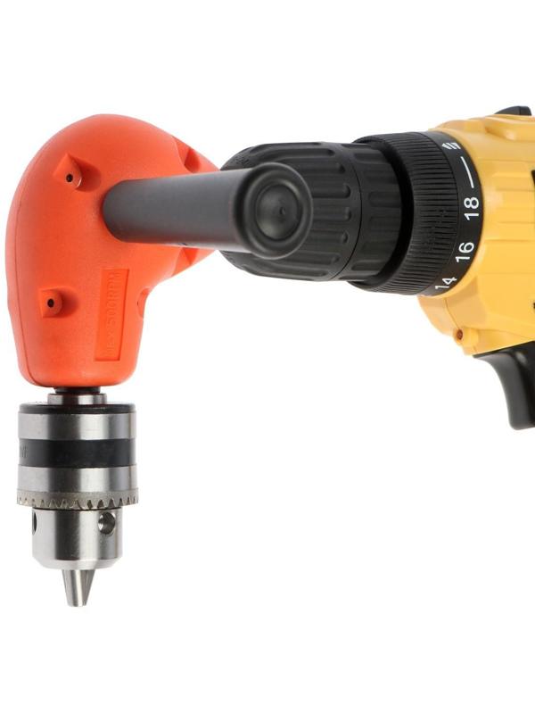 Адаптер угловой для дрели ТУНДРА, с патроном 1.5 - 10 мм