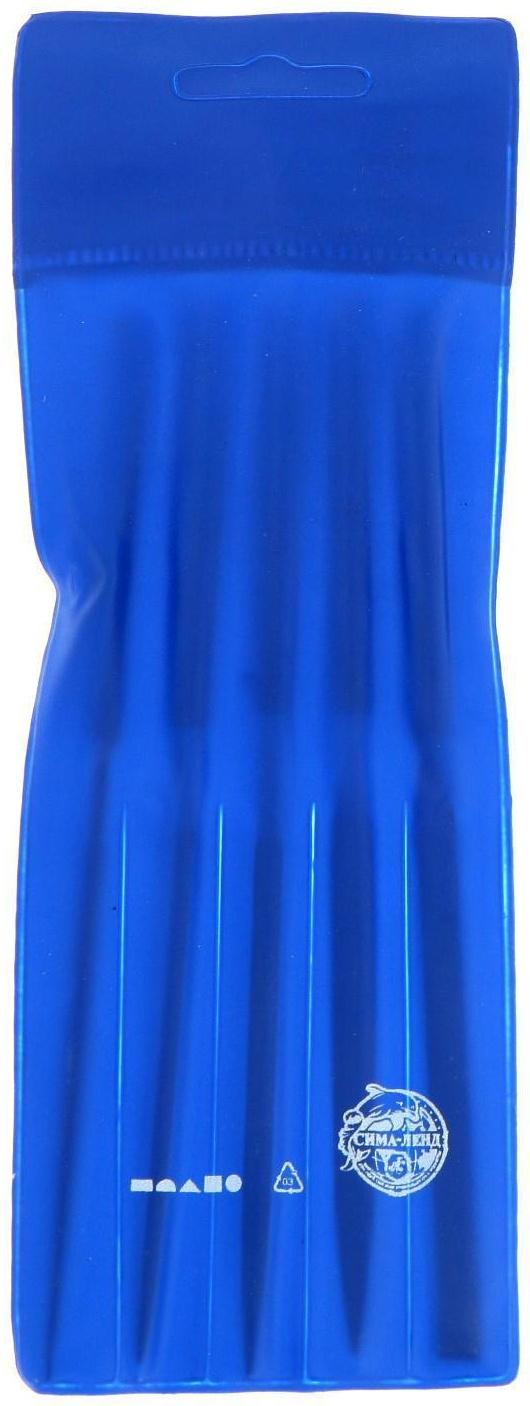 Набор надфилей алмазных ТУНДРА, обрезиненные рукоятки, 70 х 140 х 3 мм, 5 шт.