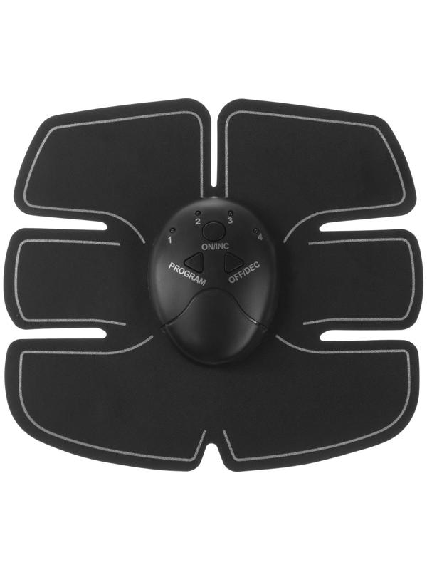 Массажёр для пресса Luazon LMZ-052, 6 режимов, 2хААА (не в комплекте), чёрный