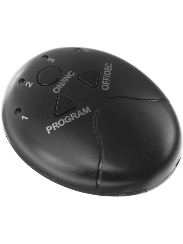 Массажёр для пресса Luazon LMZ-052, 6 режимов, 2хААА (не в комплекте), чёрный