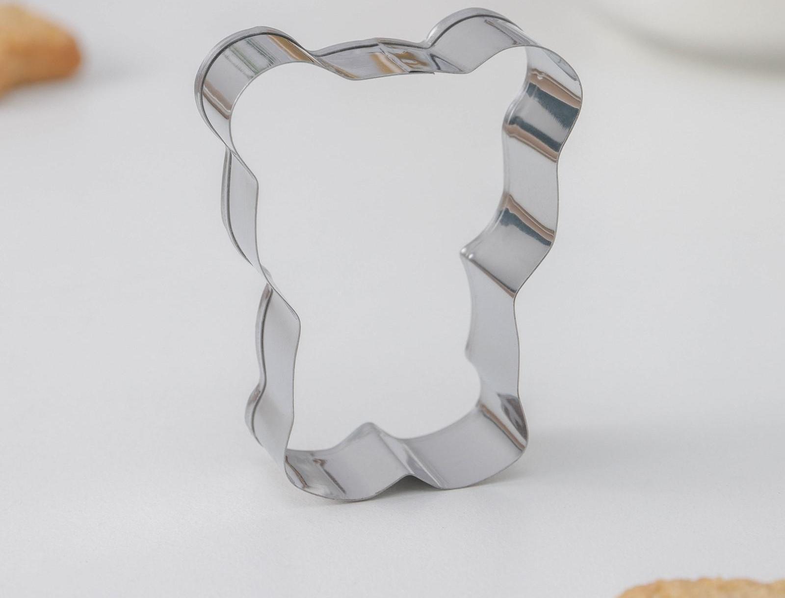 Набор форм для вырезания печенья Доляна «Животные», 8 шт, 14×14 см, цвет хромированный