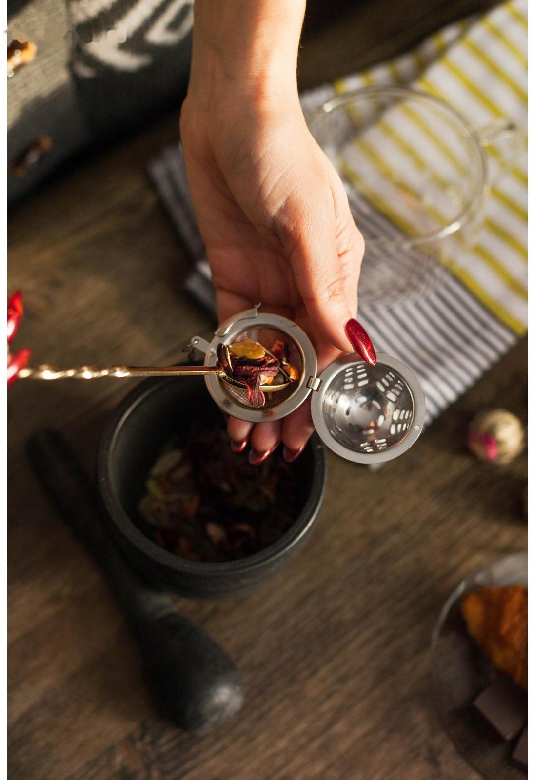 Ситечко для чая Доляна «Ёлочка», 4,5 см, на цепочке