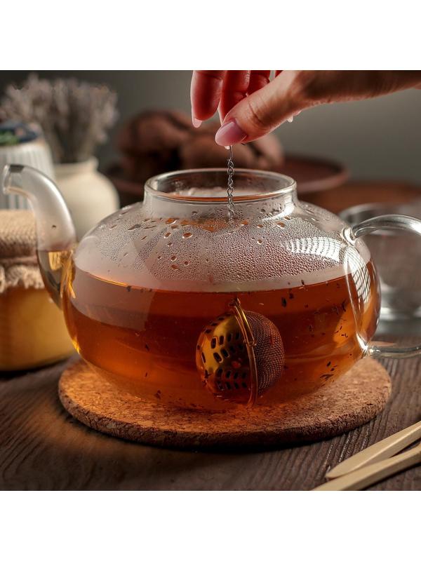 Ситечко для чая Доляна «Ёлочка», 4,5 см, на цепочке