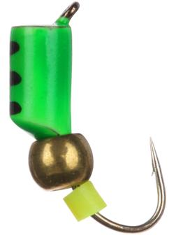 Мормышка «Мир вольфрама» столбик с латунным шаром, зелёный, d-3 мм