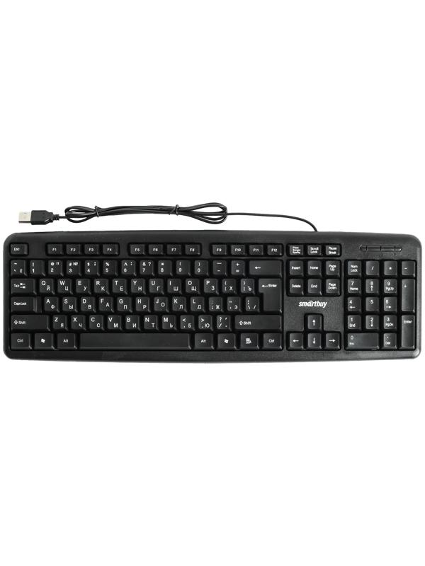 Клавиатура Smartbuy ONE 112, проводная, мембранная, 104 клавиши, USB, чёрная