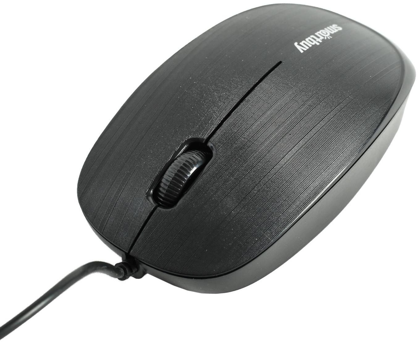 Мышь Smartbuy ONE 214-K, проводная, оптическая, 1200 dpi, USB, чёрная