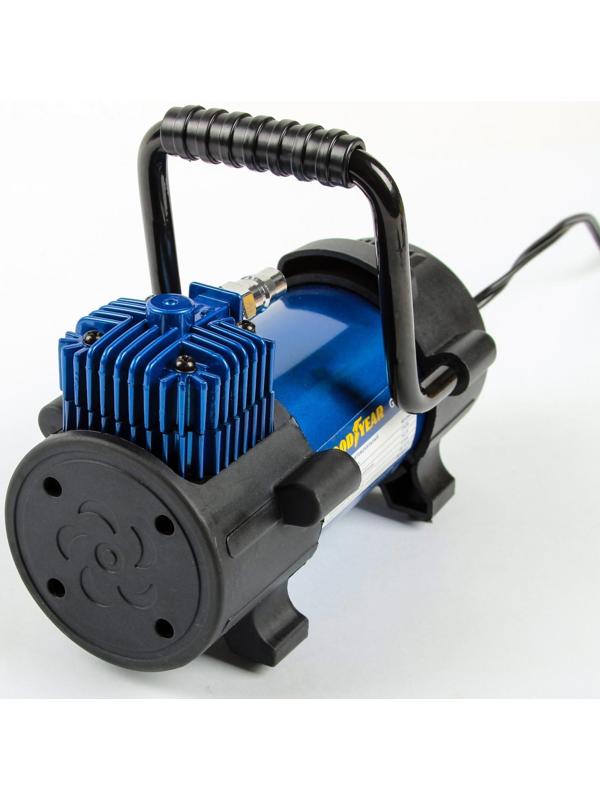 Компрессор автомобильный Goodyear GY-40L, 40 л/мин, со съемной ручкой, съемный витой шланг, с сумкой