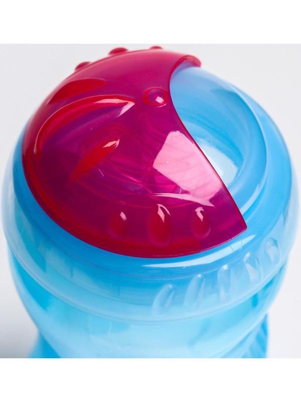 Поильник детский с трубочкой, 340 мл, цвета МИКС