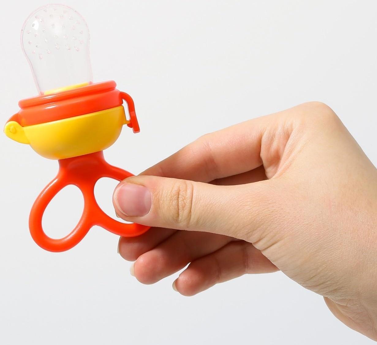 Изделие для прикорма с силиконовой сеточкой, вращающийся поршень, цвет оранжевый