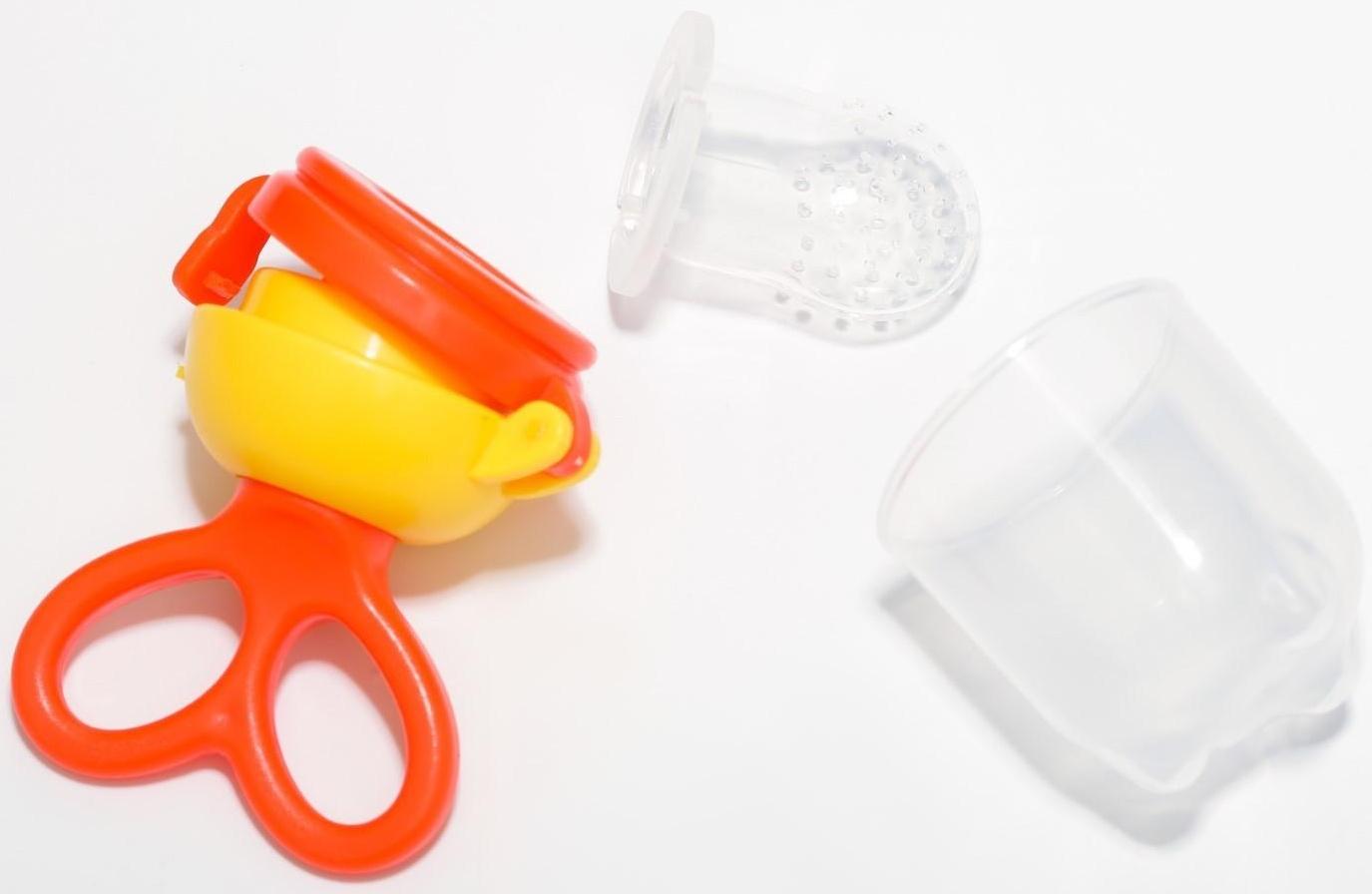 Изделие для прикорма с силиконовой сеточкой, вращающийся поршень, цвет оранжевый