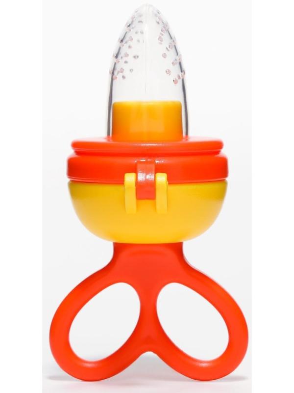 Изделие для прикорма с силиконовой сеточкой, вращающийся поршень, цвет оранжевый