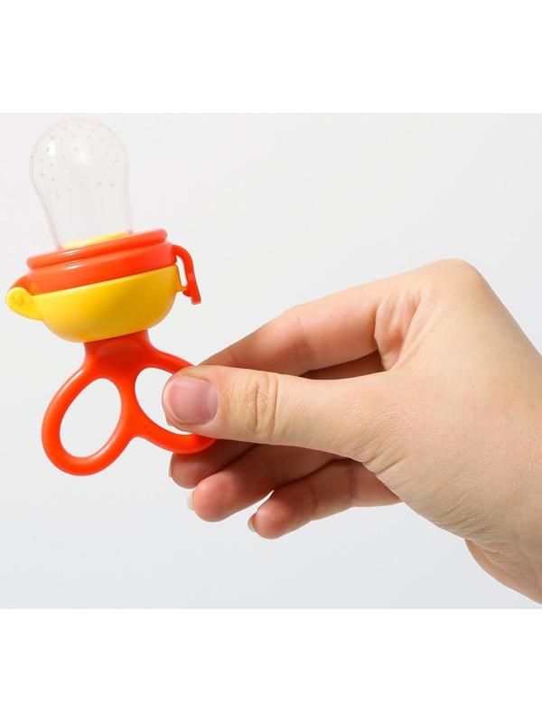 Изделие для прикорма с силиконовой сеточкой, вращающийся поршень, цвет оранжевый