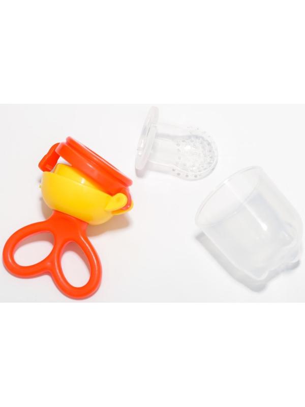 Изделие для прикорма с силиконовой сеточкой, вращающийся поршень, цвет оранжевый