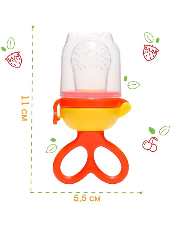 Изделие для прикорма с силиконовой сеточкой, вращающийся поршень, цвет оранжевый