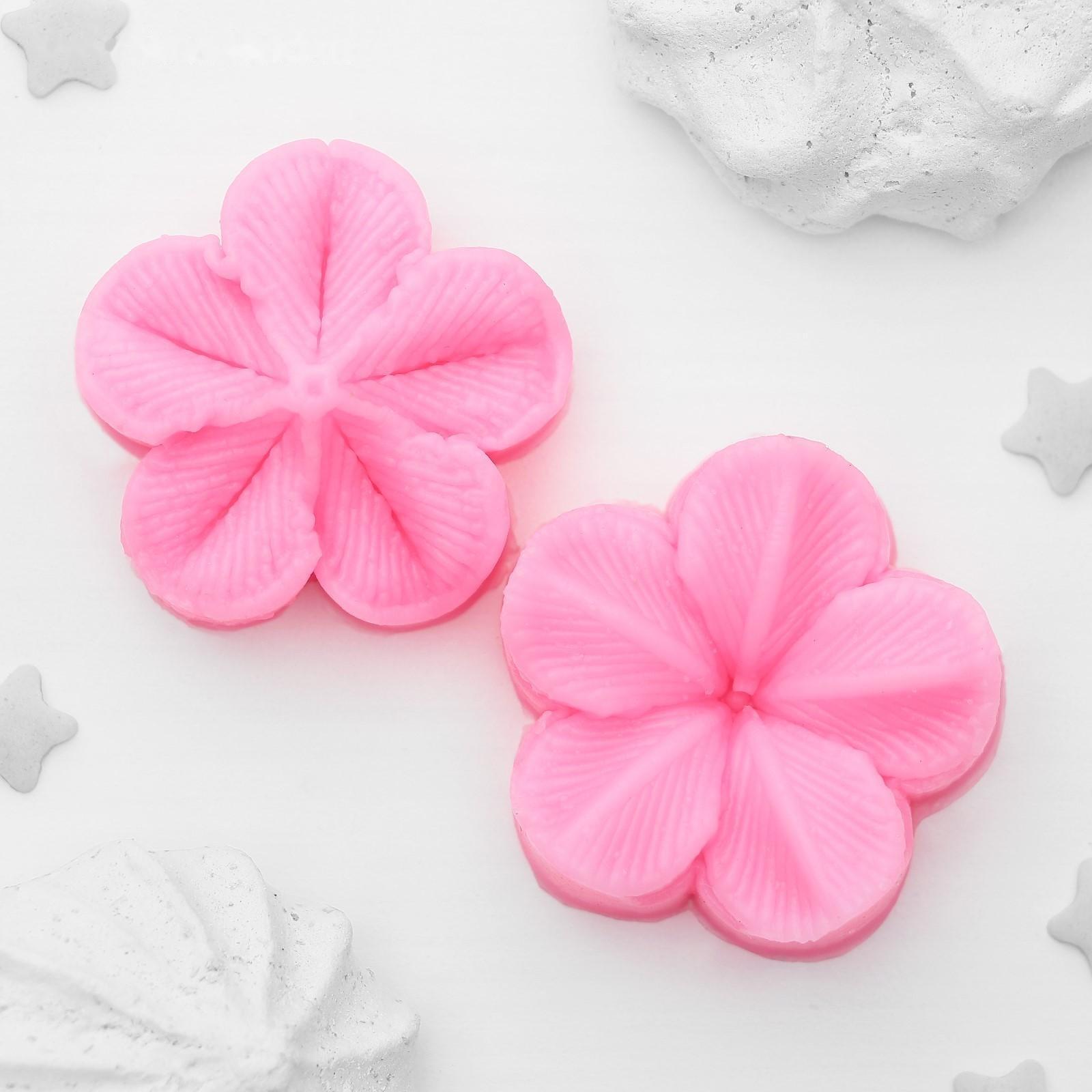 Молд «Цветок», 2 части, 4×2,9 см, цвет МИКС