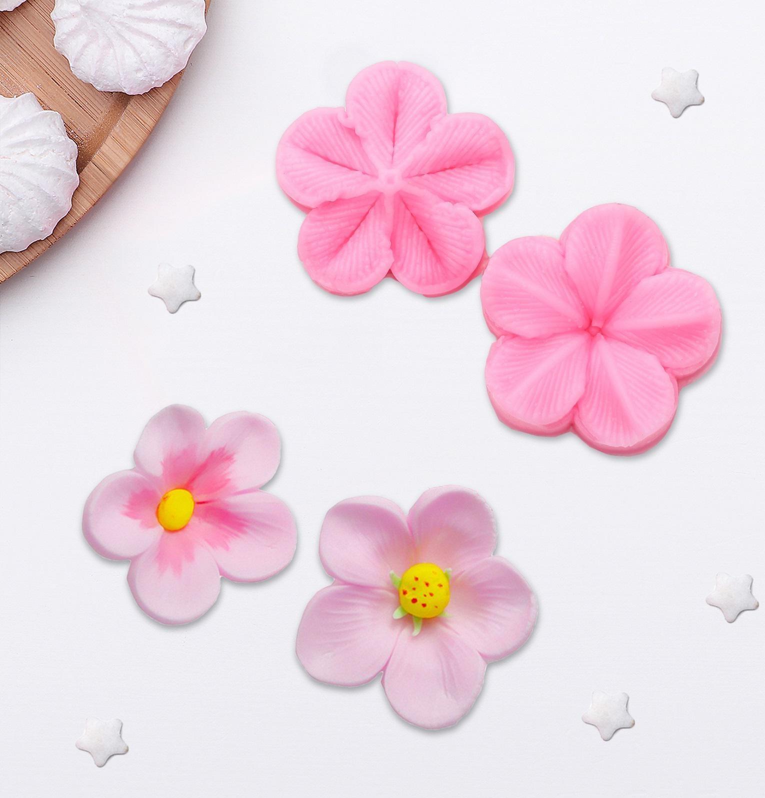 Молд «Цветок», 2 части, 4×2,9 см, цвет МИКС