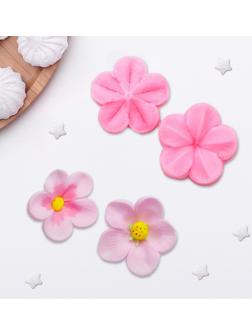 Молд «Цветок», 2 части, 4×2,9 см, цвет МИКС