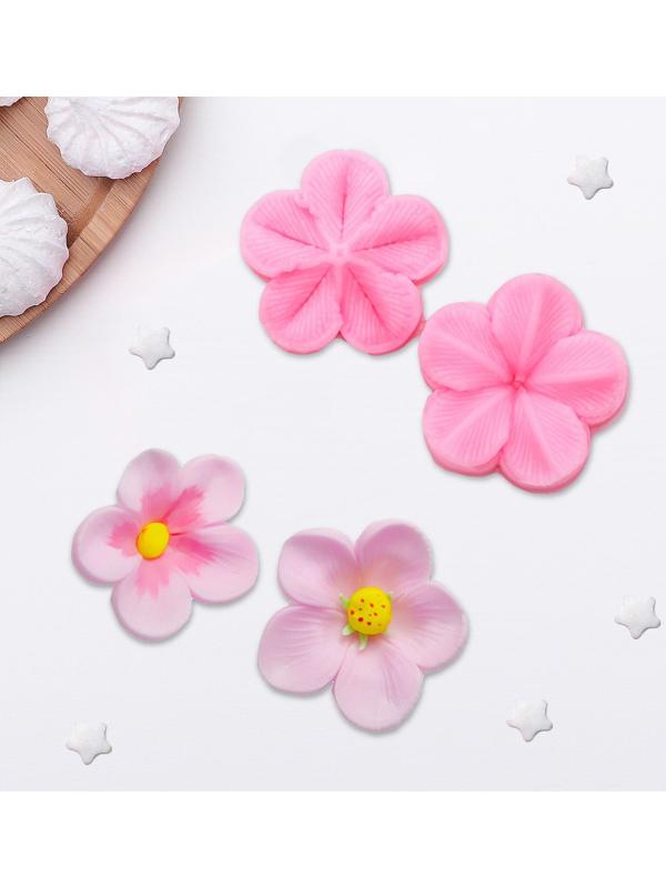 Молд «Цветок», 2 части, 4×2,9 см, цвет МИКС