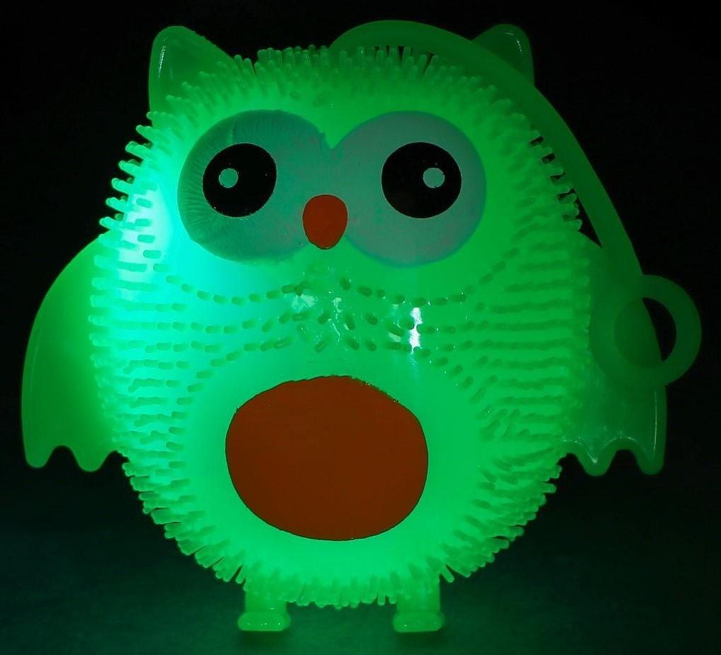 Ёжка «Сова», световой, цвета МИКС