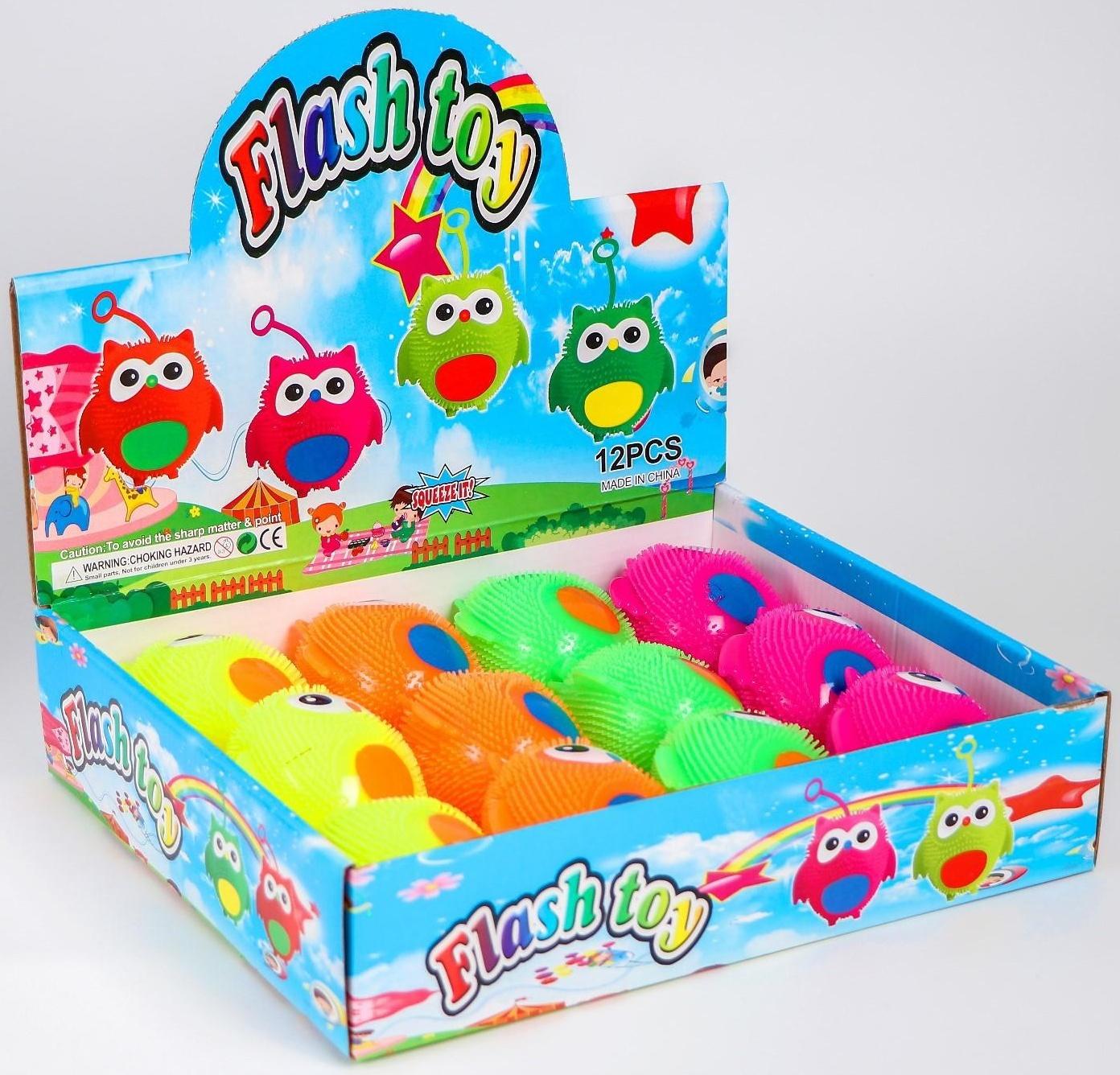 Ёжка «Сова», световой, цвета МИКС