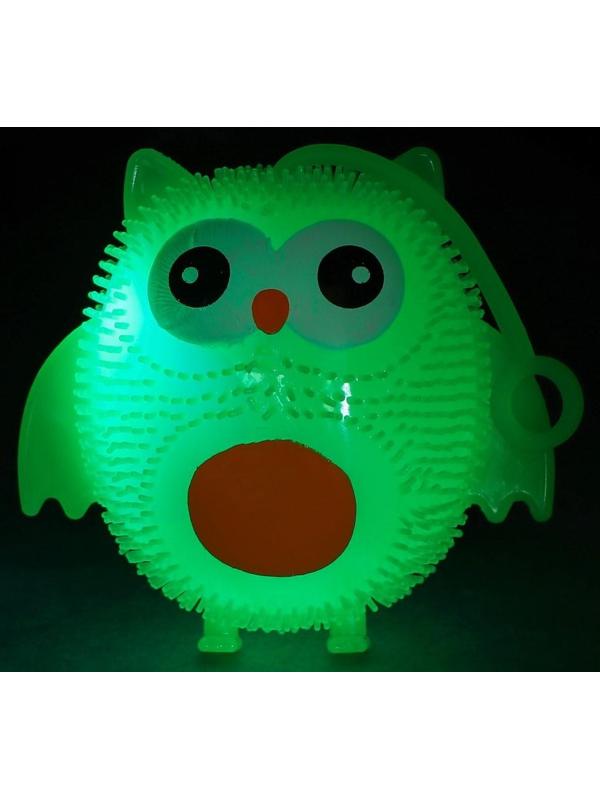 Ёжка «Сова», световой, цвета МИКС