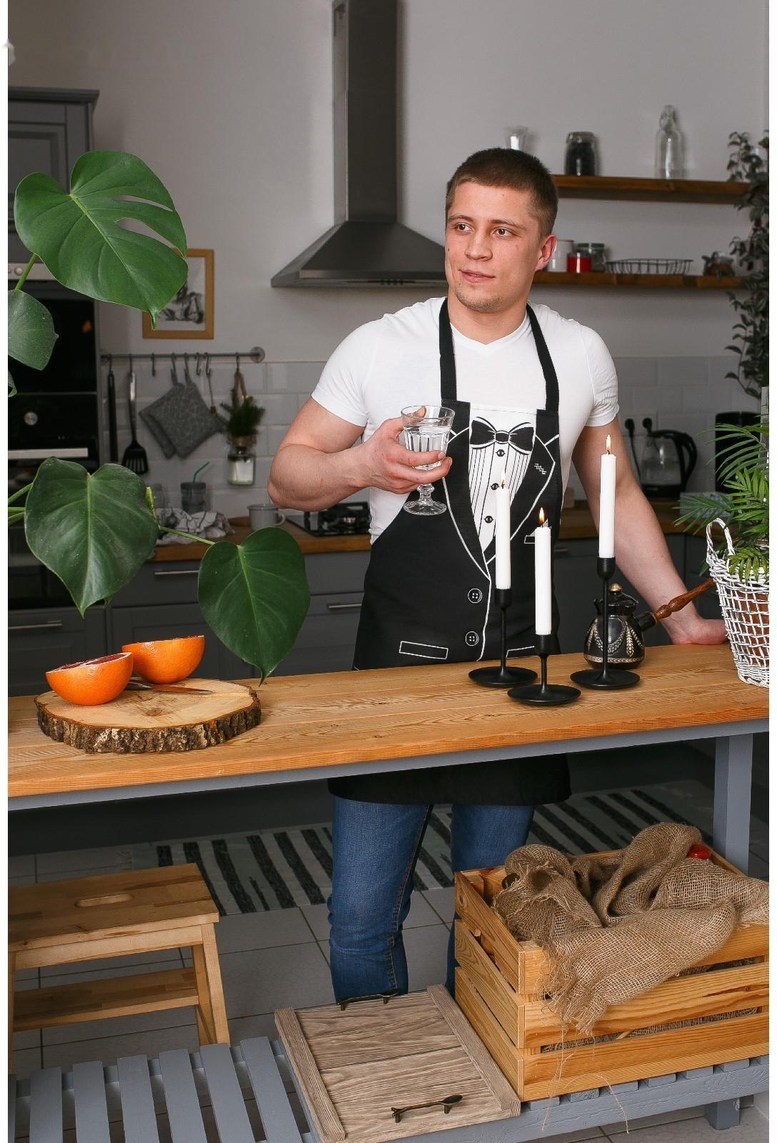 Фартук Доляна «Джентльмен», 60 × 70 см, хлопок 100 %, рогожка