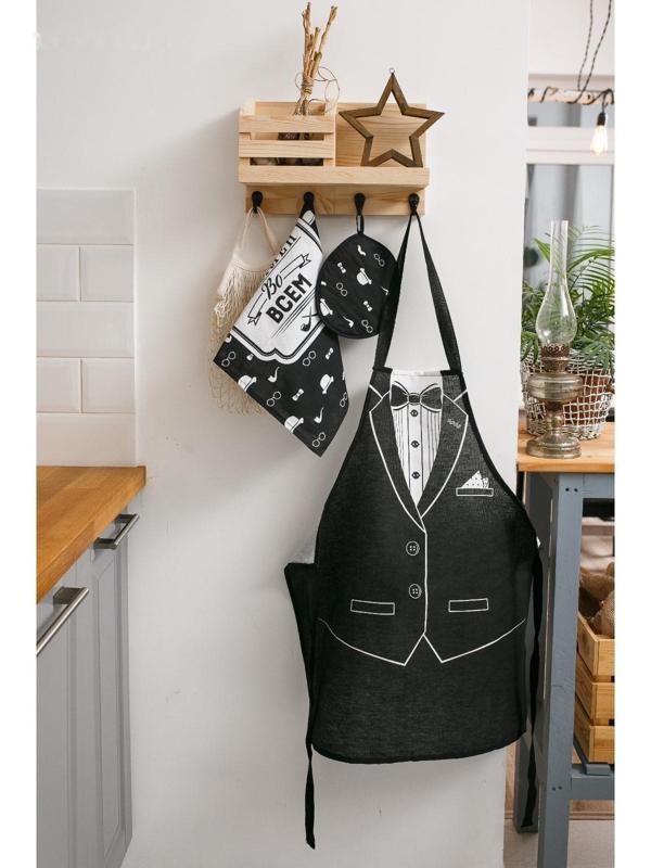 Фартук Доляна «Джентльмен», 60 × 70 см, хлопок 100 %, рогожка