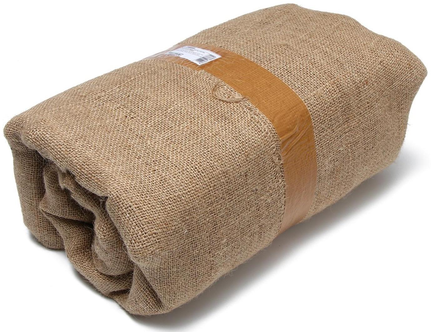 Джут натуральный, 10 × 1,06 м, плотность 315 г/м², плетение 46/54