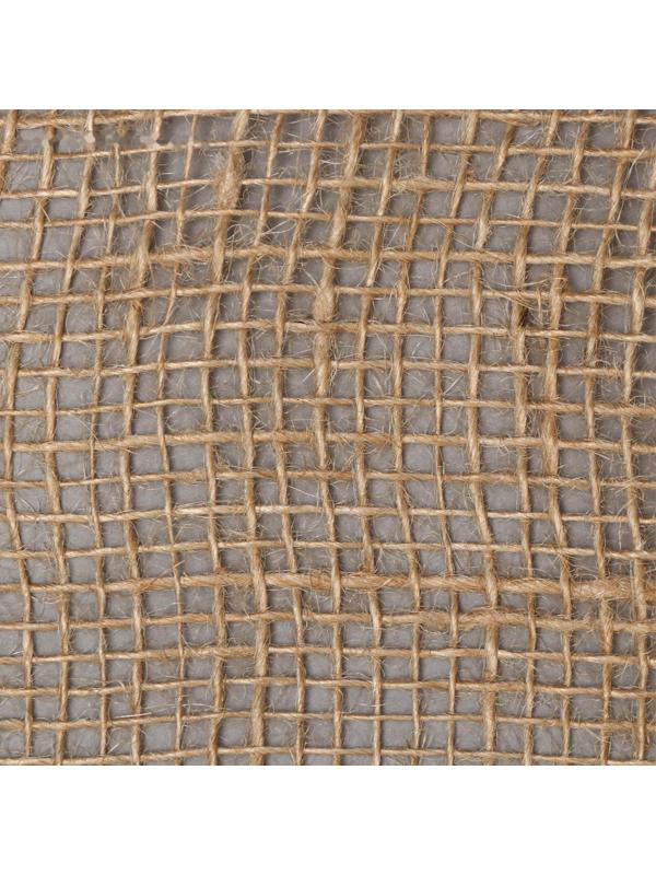 Лента из джутового полотна, 5 × 0,15 м, плотность 190 г/м², плетение 34/24