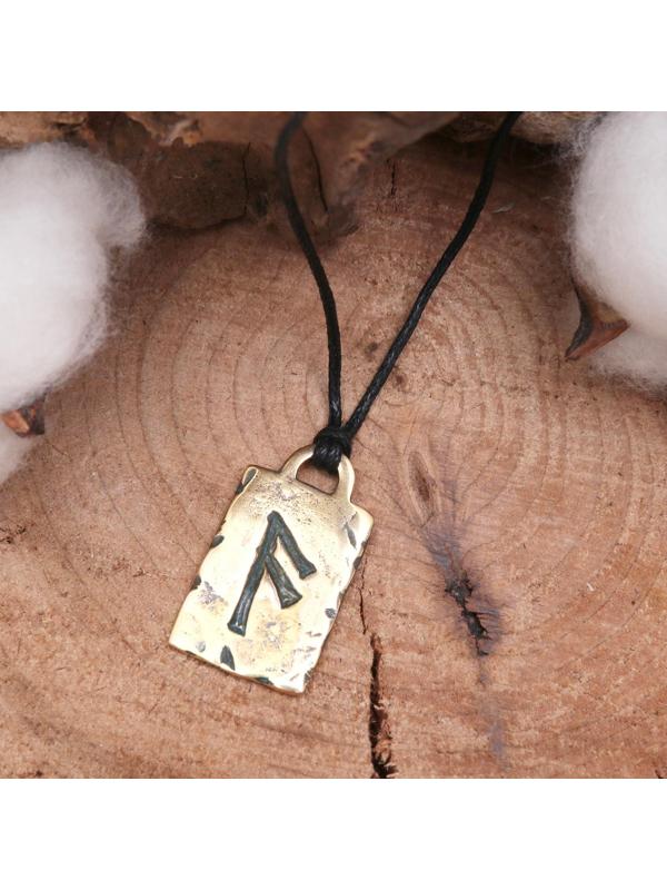 Руна из ювелирной бронзы № 04 Ансуз